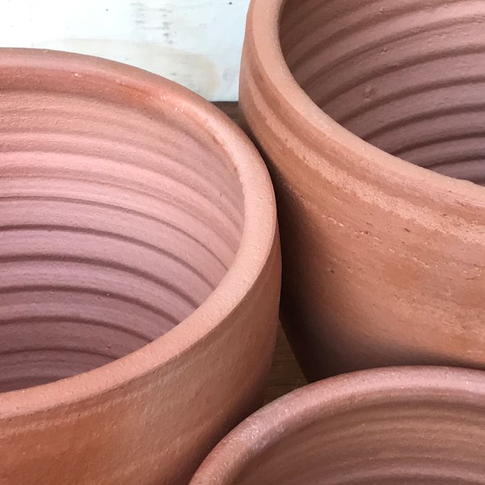 訳あり輸入品・たっぷり葡萄モチーフ♡巨大ぎっしりテラコッタ素材ロング深型植木鉢 訳あり イタリア製 テラコッタ 大型 ラウンドポット φ89cm