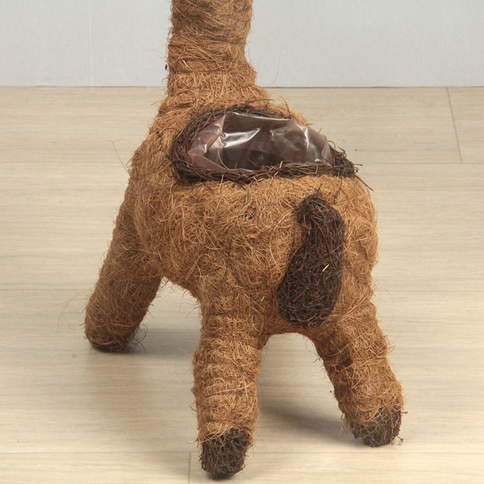 アニマル バスケット 鉢カバー キリン 大 41cm 高さ79cm