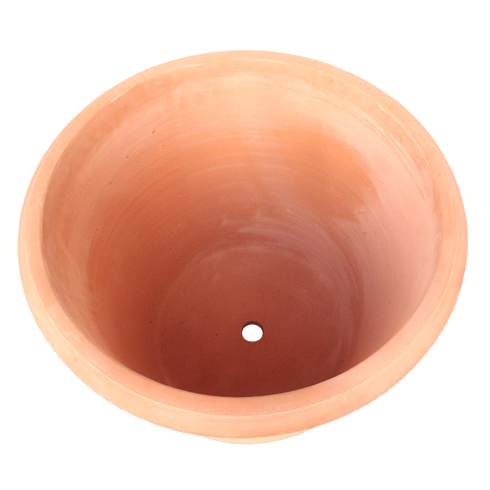 横ライン 丸リム型 素焼き鉢テラコッタ鉢 54cm 57リットル 植木鉢 鉢