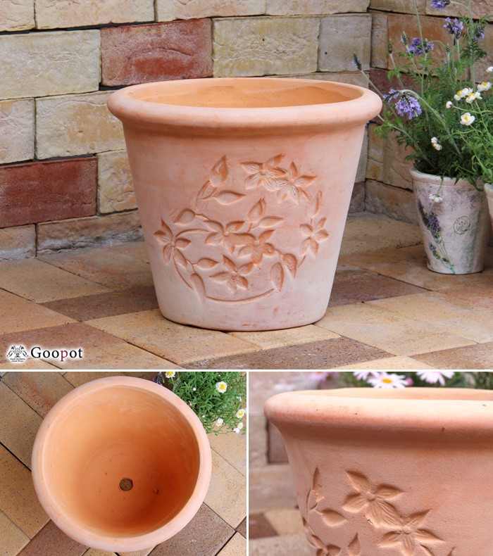 【大型観葉植物用 素焼き鉢カバー】丸型 陶器 植木鉢 ガーデニング 楽天市場】テラコッタ植木鉢 大型 11号 赤土色 モスポットシリーズ ms