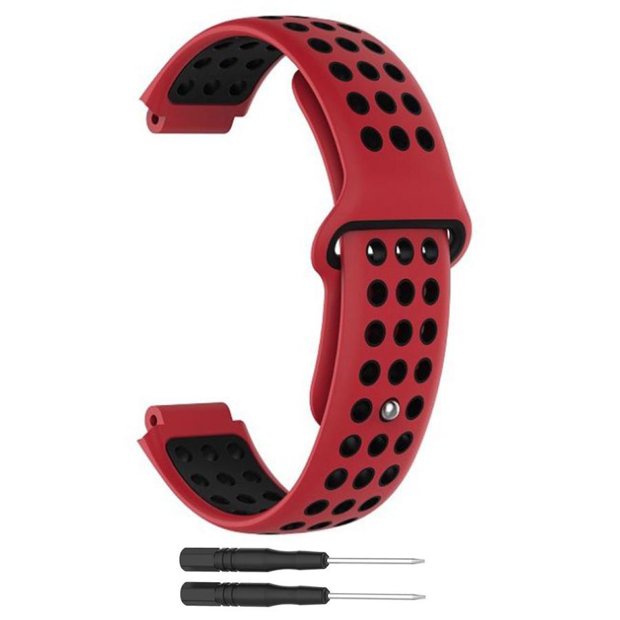 Per Garmin Epix Pro 51mm Cinturino sportivo in silicone bicolore (rosso Per Garmin Epix Pro 51mm Cinturino sportivo in silicone bicolore (rosso