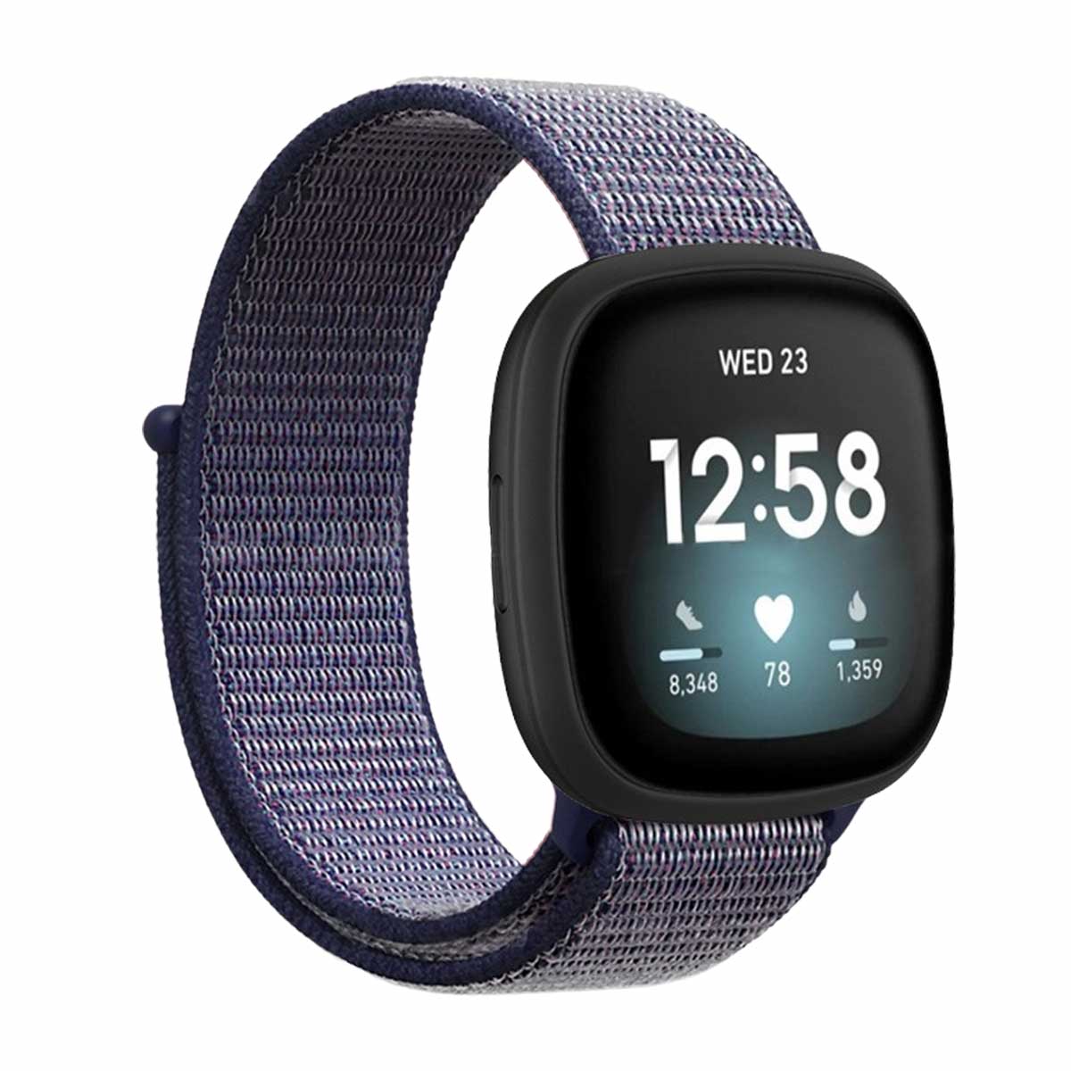 保護カバーセット】Fitbit sense versa 3 交換 ベルト ナイロン