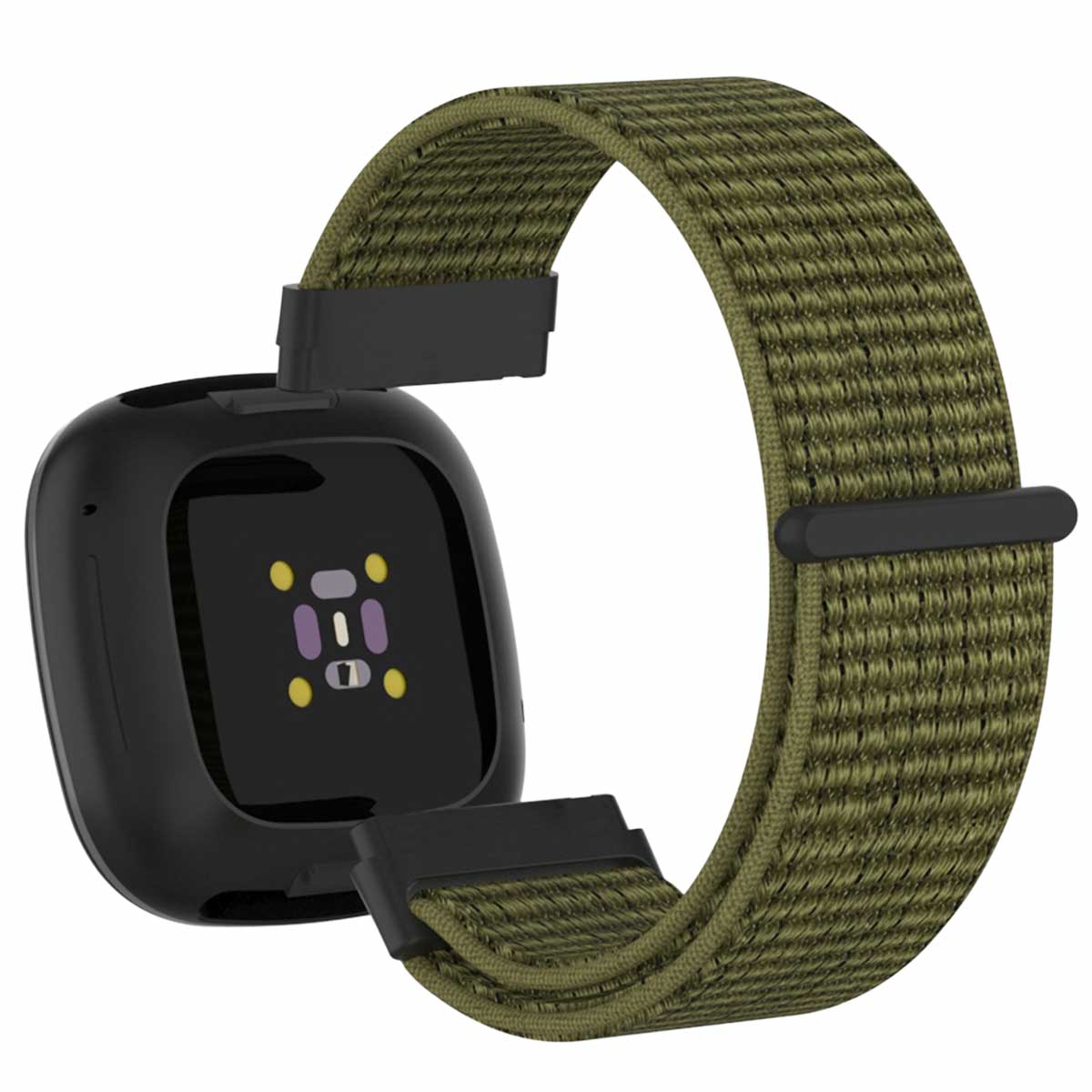 保護カバーセット】Fitbit sense versa 3 交換 ベルト ナイロン