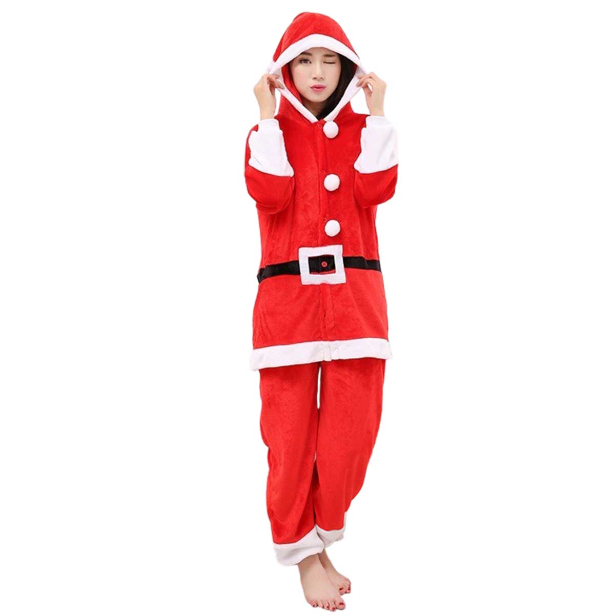 サンタ コスプレ クリスマス コスチューム サンタクロース 仮装 サンタコス 衣装 ユニセックス | ブランド登録なし | 01