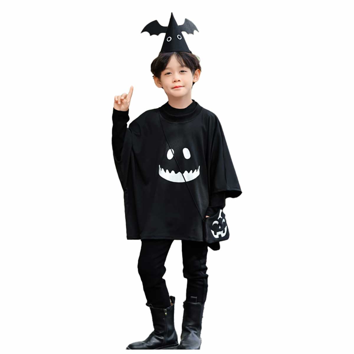 ハロウィン 衣装 子供 お化け ポンチョ コスプレ カボチャ 悪魔 キッズ