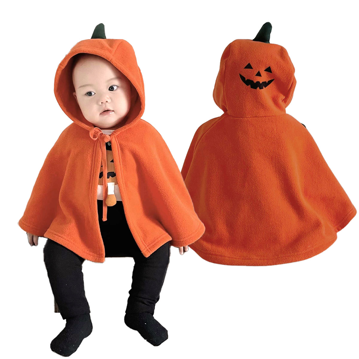 ハロウィン コスプレ 子供 お化け ポンチョ カボチャ 悪魔 キッズ 