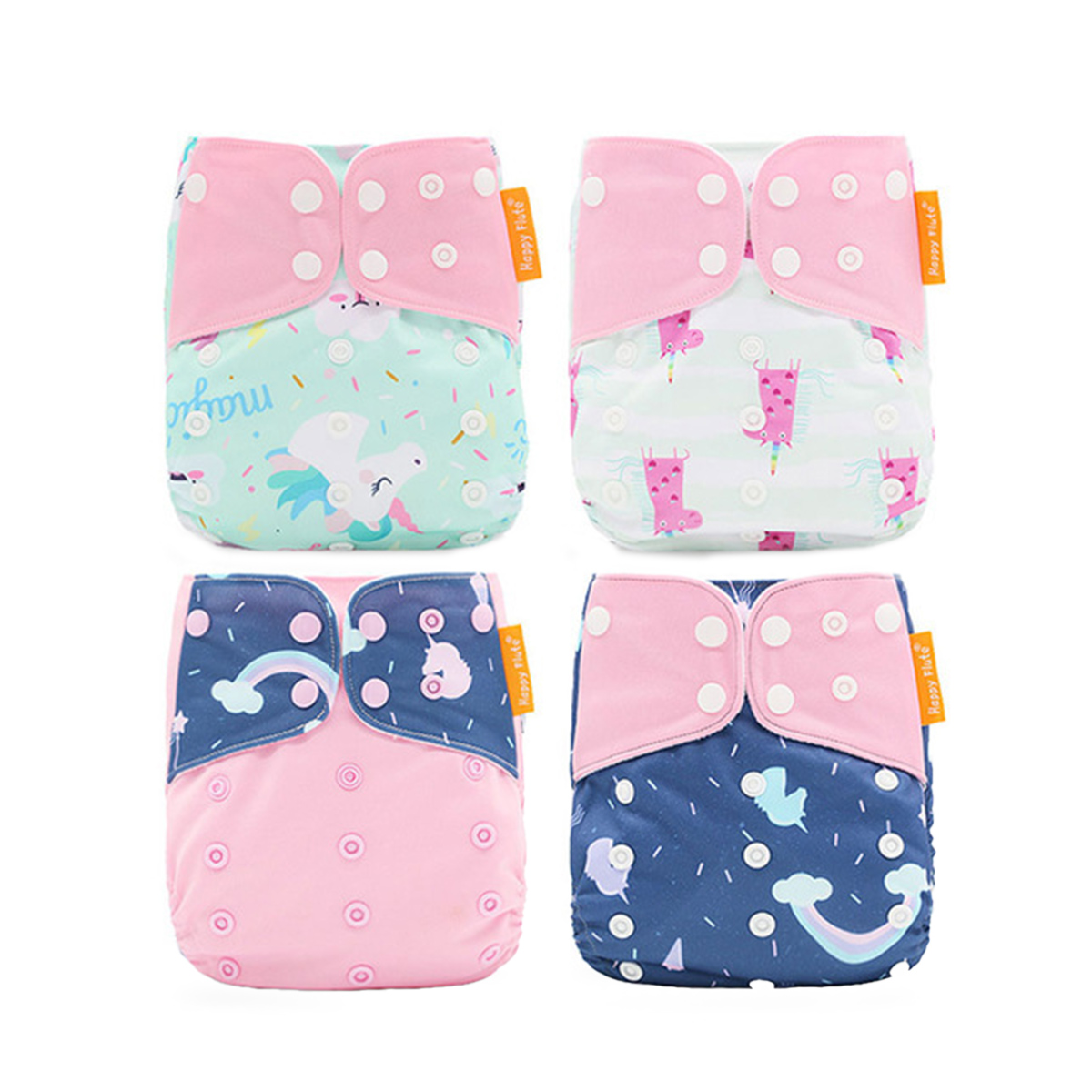 4枚セット】おむつカバー 布 ベビー オムツカバー パンツ 防水