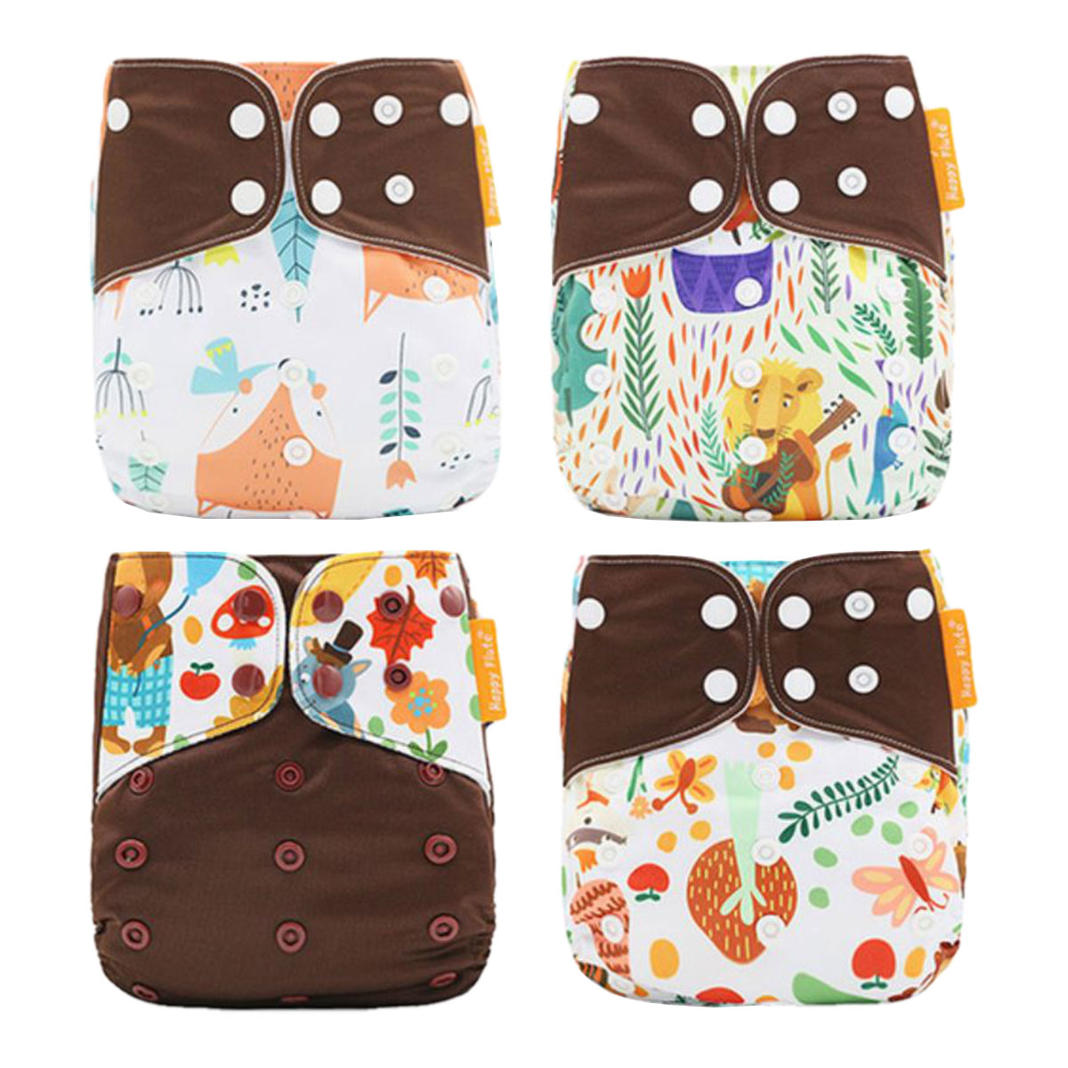 4枚セット】おむつカバー 布 ベビー オムツカバー パンツ 防水
