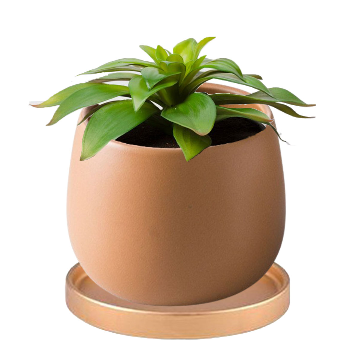 2サイズセット】植木鉢 おしゃれ プランター 陶器 受け皿 観葉植物 鉢