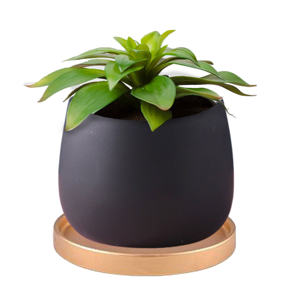 2サイズセット】植木鉢 おしゃれ プランター 陶器 受け皿 観葉植物 鉢