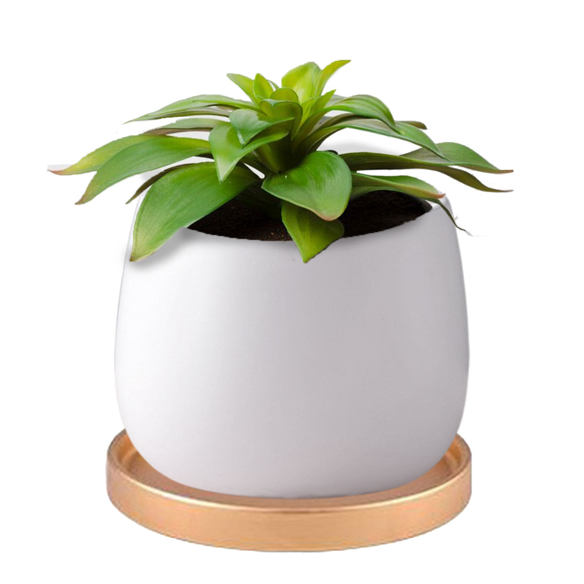 2サイズセット】植木鉢 おしゃれ プランター 陶器 受け皿 観葉植物 鉢