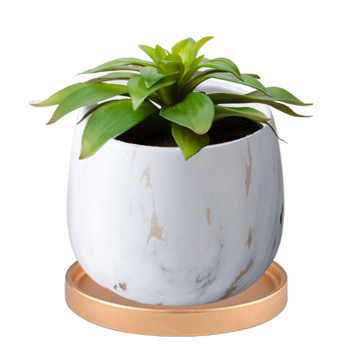 2サイズセット】植木鉢 おしゃれ プランター 陶器 受け皿 観葉植物 鉢
