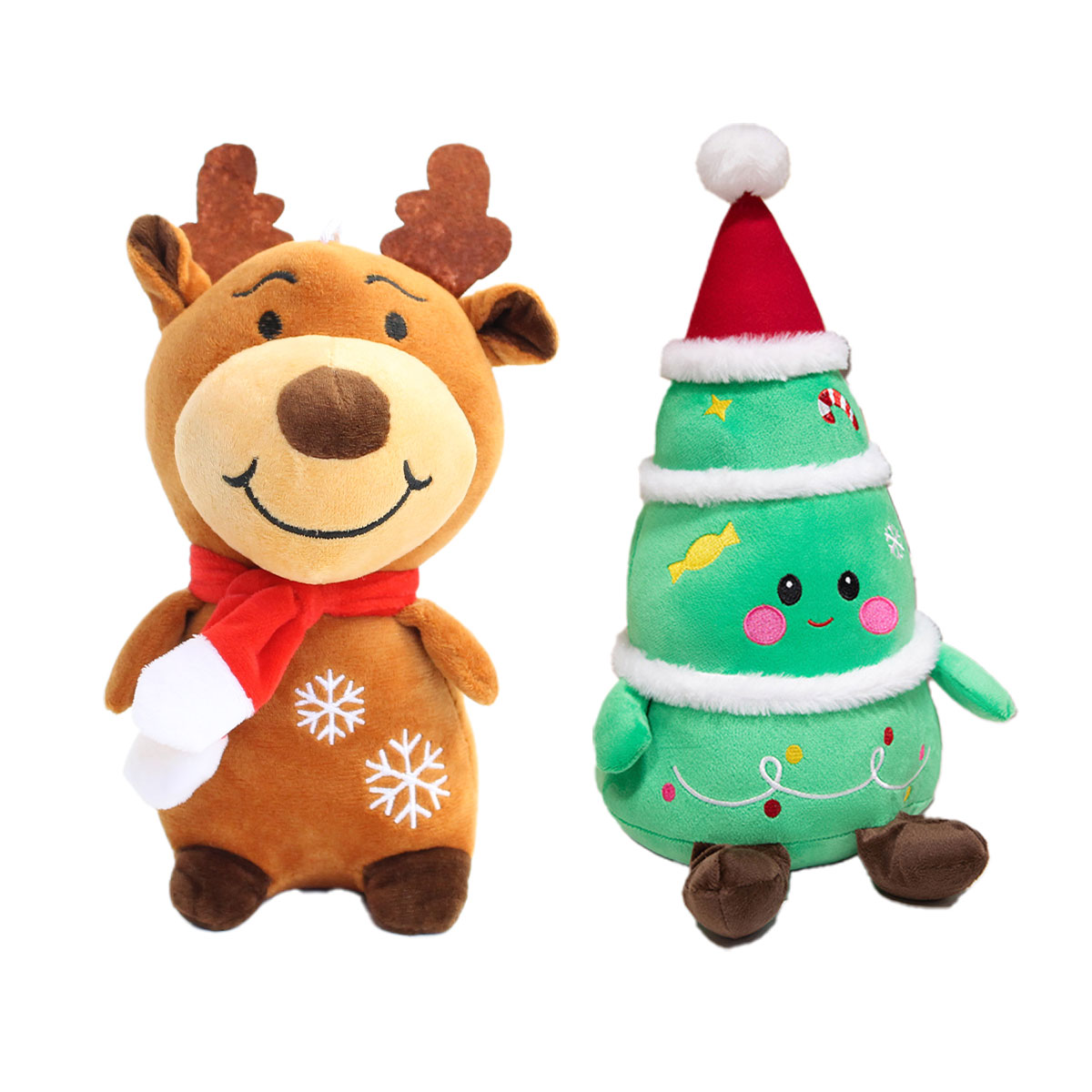 クリスマス サンタ ぬいぐるみ 人形 2個 セット : いいひ - 通販