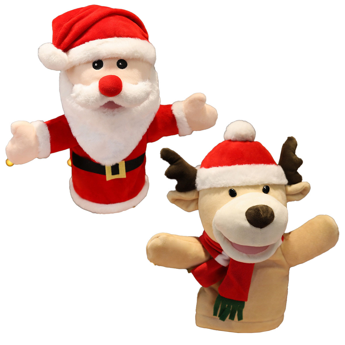 クリスマス パペット 人形 セット サンタ ぬいぐるみ : いいひ - 通販