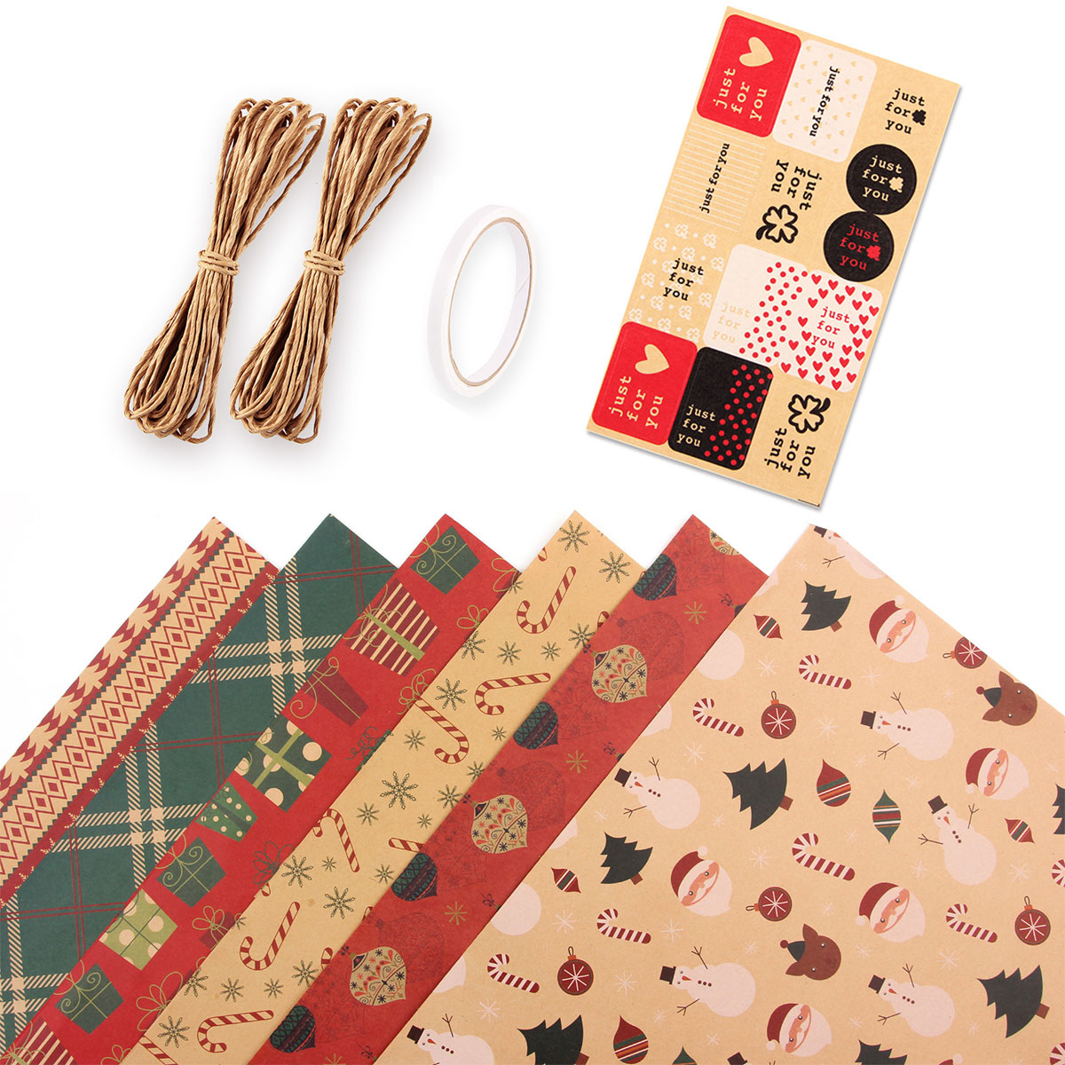 クリスマス ラッピング 包装紙 セット ラッピングペーパー ギフト 梱包