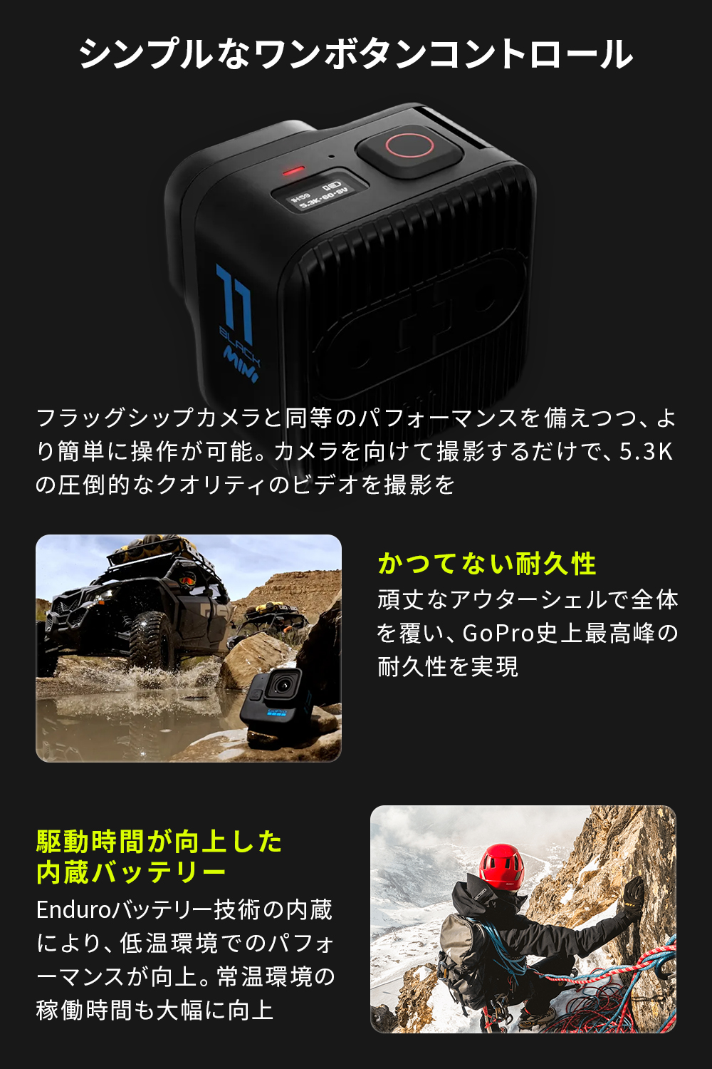 GoPro公式限定 HERO11 Black Mini + SDカード 国内正規品 ウェアラブル