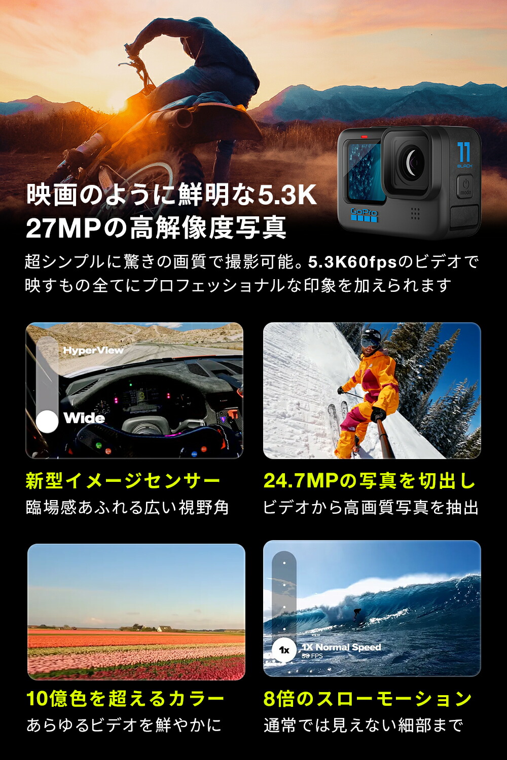 GoPro公式限定 HERO11 Black + デュアルバッテリーチャージャー+Enduro