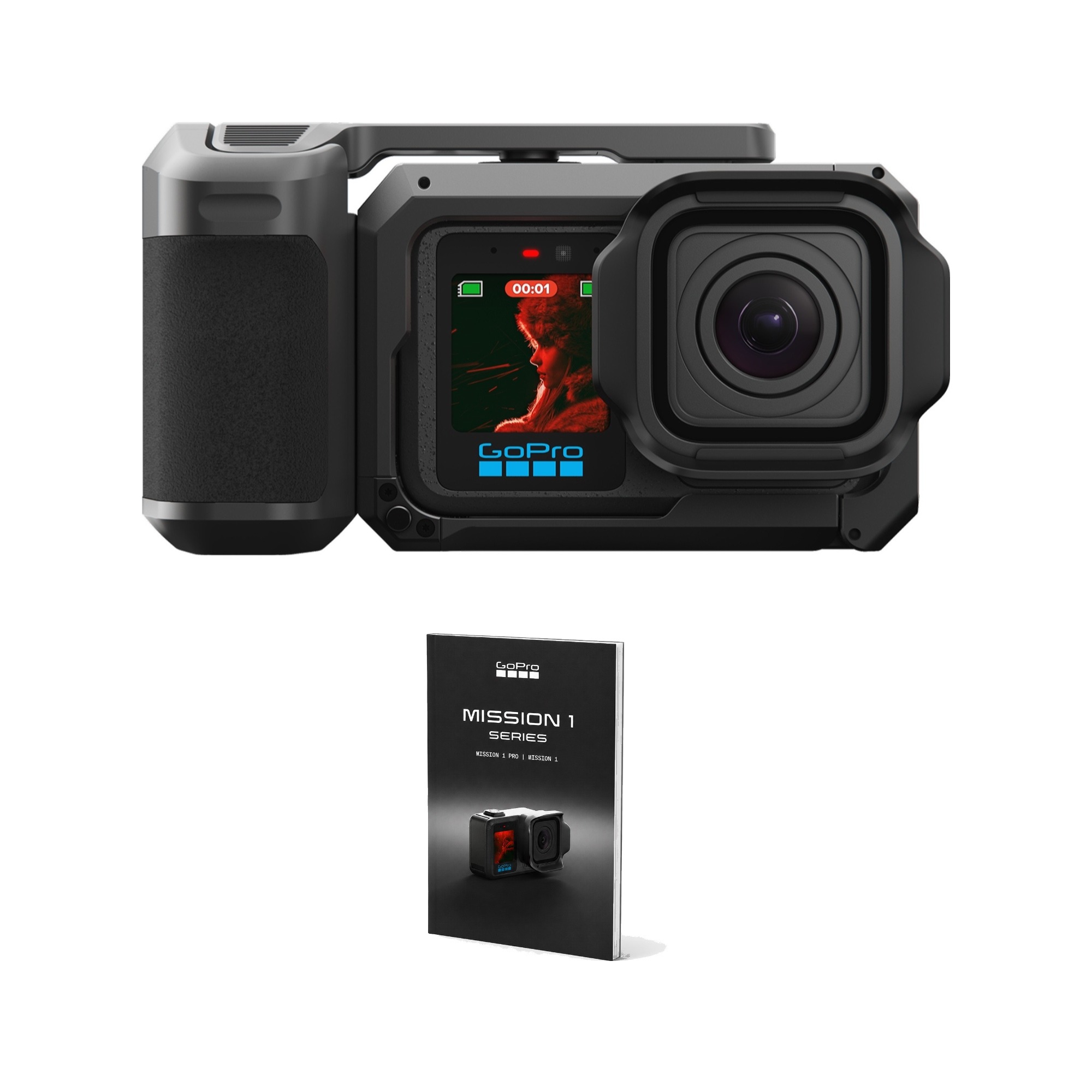 GoPro�����X�g�A���� MISSION 1 PRO GRIP EDITION �|�P�b�g�K�C�h�t 8K60 �h��20m �A�N�V�����J���� �S�[�v���y�������K�i�z