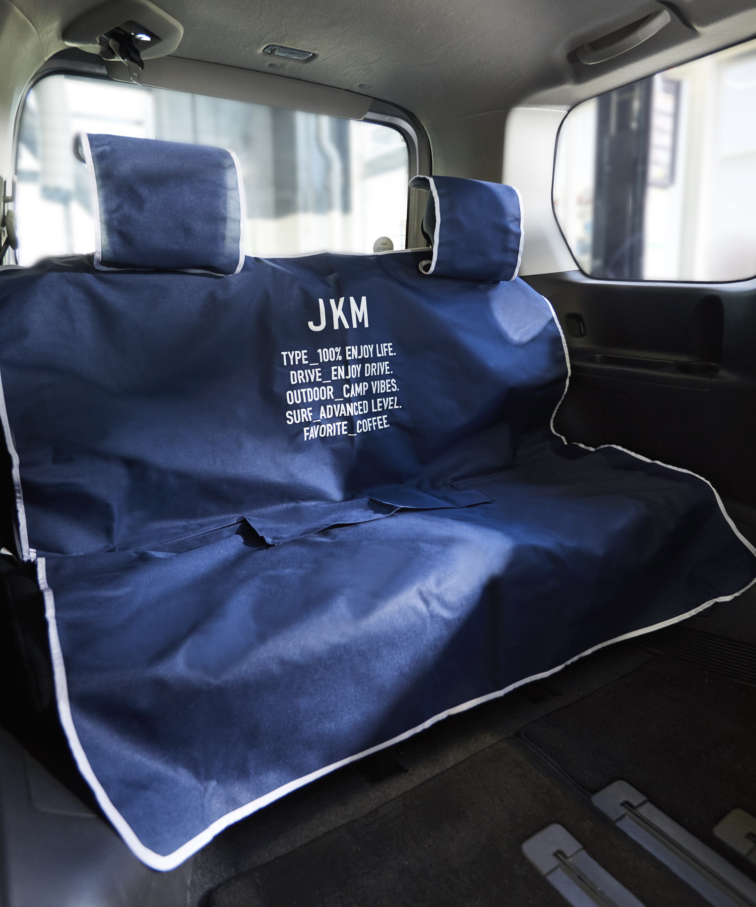 JKM リアシートカバー 防水 後席用 車 カー用品 防水 アウトドア 