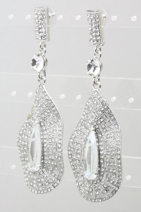 【*読様 SWAROVSKI スワロフスキー リーフモチーフ ピアス planetarium_5494337