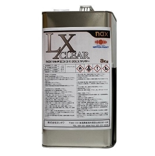 naxマルチエコ(3:1)GLクリヤー 主剤のみ 3Kg缶 小分け品 ニッペ