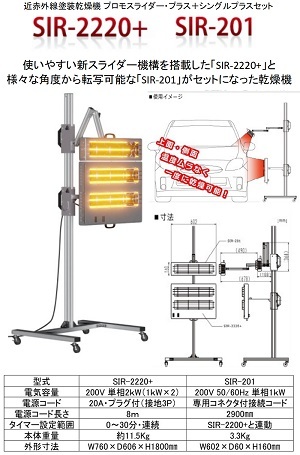 SIR-2220+ プロモスライダー・プラス(専用オプション SIR-201 シングル