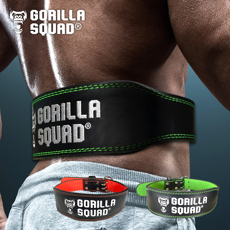 ウェイトリフティングベルト トレーニングベルト パワーベルト 筋トレ GORILLA SQUAD 送料無料