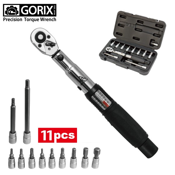 GORIX ゴリックス 1/4インチ 新型精密11ビット入りトルクレンチセット GX-06 自転車 ヘックスレンチ/ハイエンド(RC-Q580) :  gx-06 : GORIXジャパン - 通販 - Yahoo!ショッピング