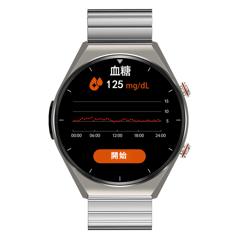 スマートウォッチ 日本製 センサー 血糖値測定 ECG PPG心電図 通話機能 血中酸素 血圧 高精度心拍数 呼吸率 体温 睡眠 IP67防水 Phone Android 父の日