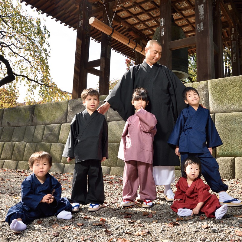 子供用 キッズ 作務衣 さむえ 男の子 女の子 日本製 洗える [子供用