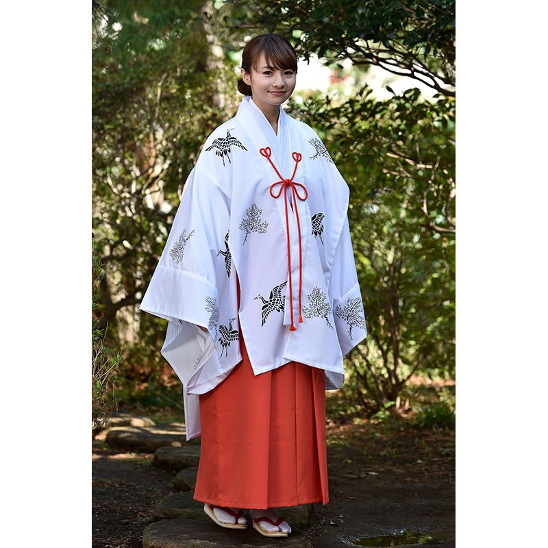 行灯袴 千早 装束 羽織 巫女 神職 レディース 女性 婦人 日本製 洗える