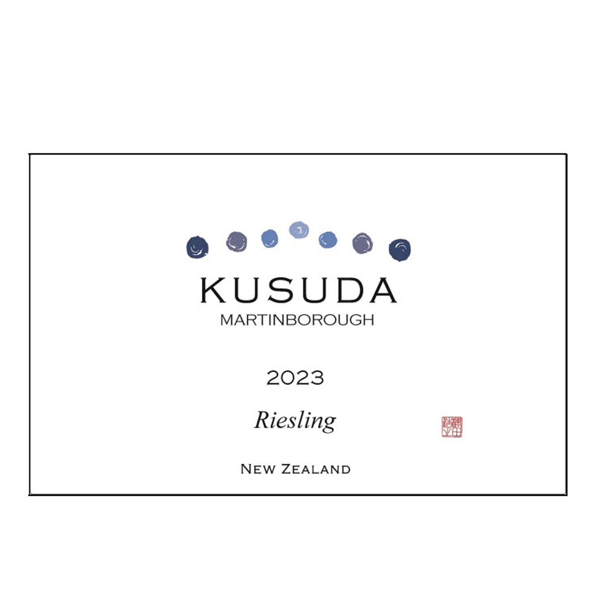Kusuda Reisling クスダ リースリング (コルク、スクリューの選択不可です)[2023] 750ml