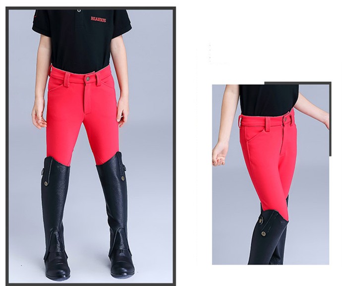 乗馬 キュロット ジュニア用 膝革 | 乗馬用品 パンツ ズボン ジュニア 