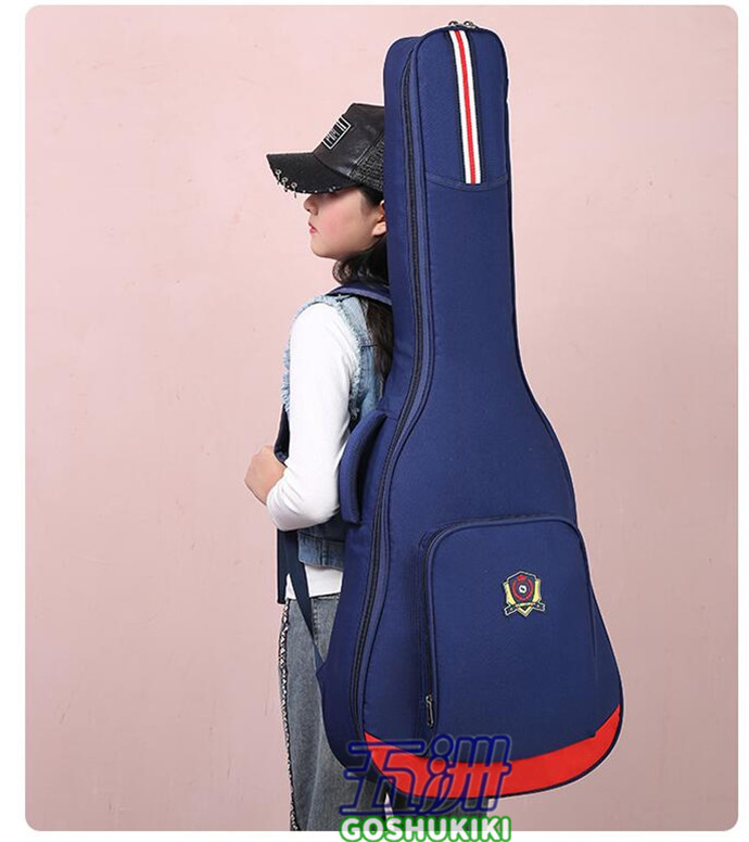 好きに CAHAYA ギターケース 軽量 ギグバッグ アコースティックギター ソフト ケース 8mmスポンジ 全体 リュック型 手提げ yellow CY0152