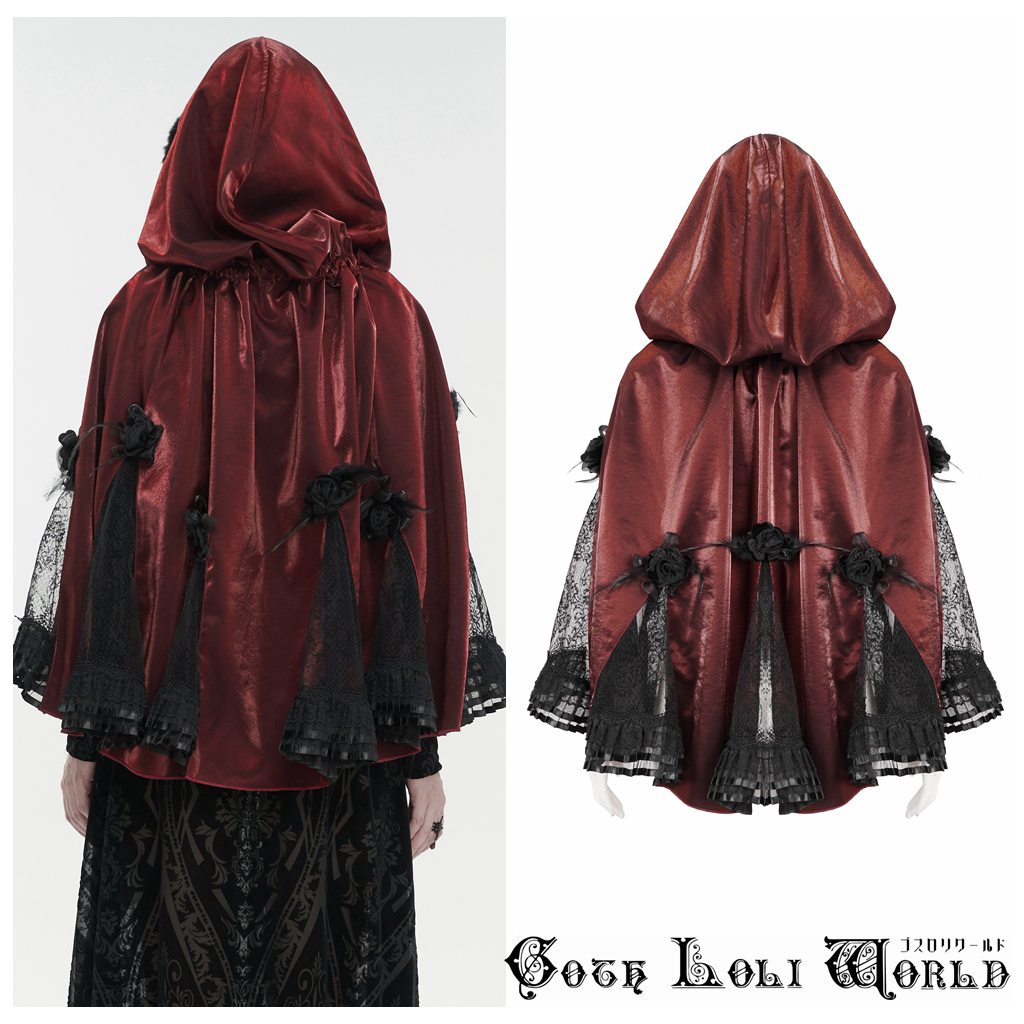 ゴスロリワールド】Devil ゴスロリ 薔薇と羽付きエンブロイ
