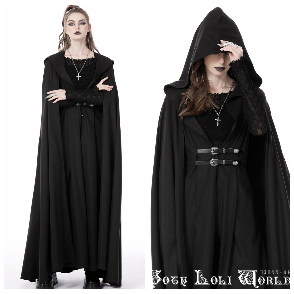 希少！美品！！BAKS フード付きマント黒コート フード付マントの