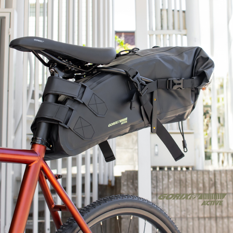 GORIX サドルバッグ 大容量 15L ロードバイク 送料無料 自転車 防水
