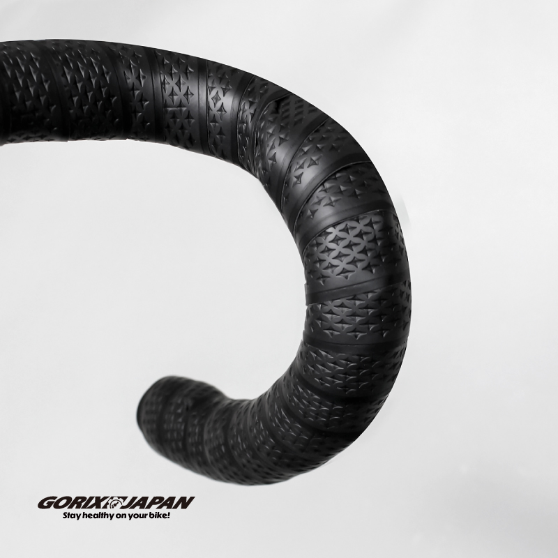 GORIX バーテープ ロードバイク 黒 自転車 厚手 2.6mm グラベル 汚れ