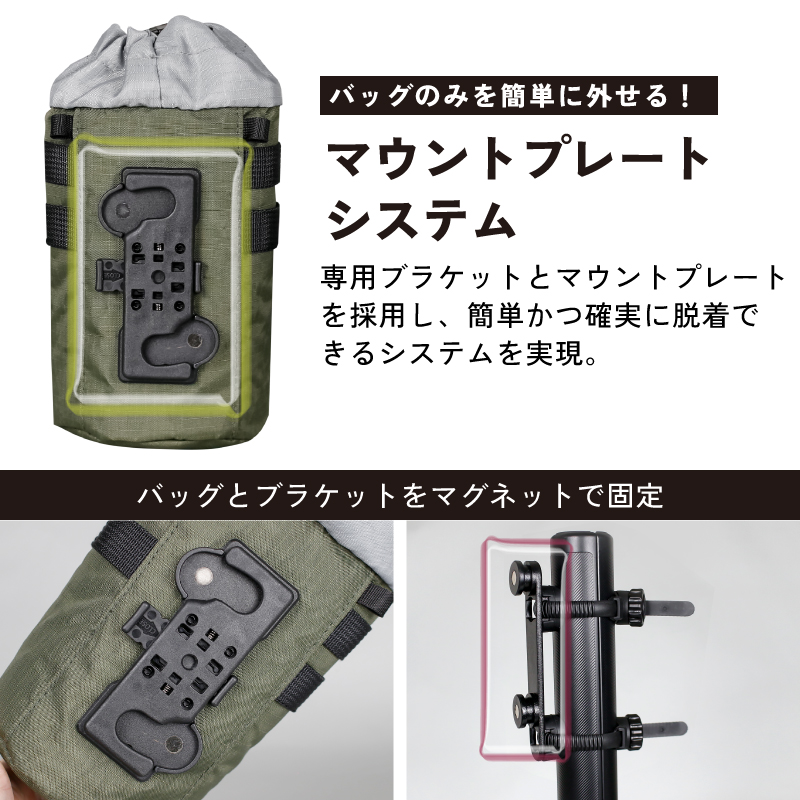 GORIX ドリンクホルダー 自転車 保温保冷 ボトルポーチ 防水 スマホ