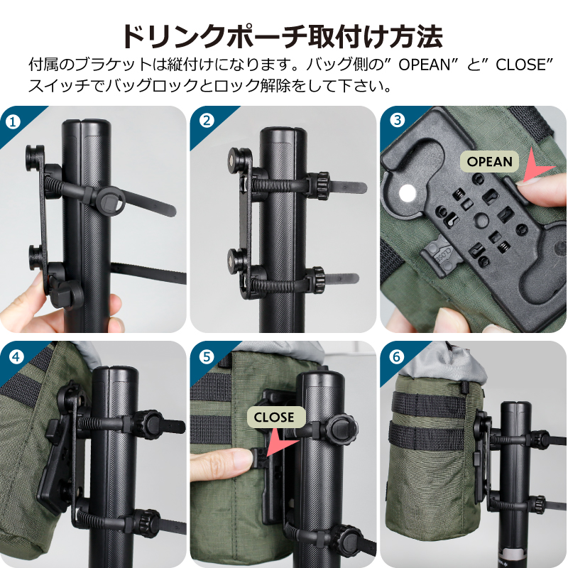 GORIX ドリンクホルダー 自転車 保温保冷 ボトルポーチ 防水 スマホ