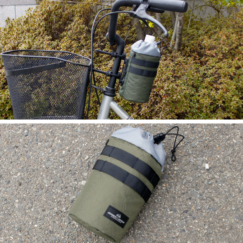 GORIX ドリンクホルダー 自転車 保温保冷 ボトルポーチ 防水 スマホ
