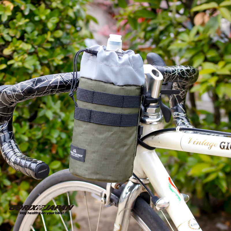 GORIX ドリンクホルダー 自転車 保温保冷 ボトルポーチ 防水 スマホ