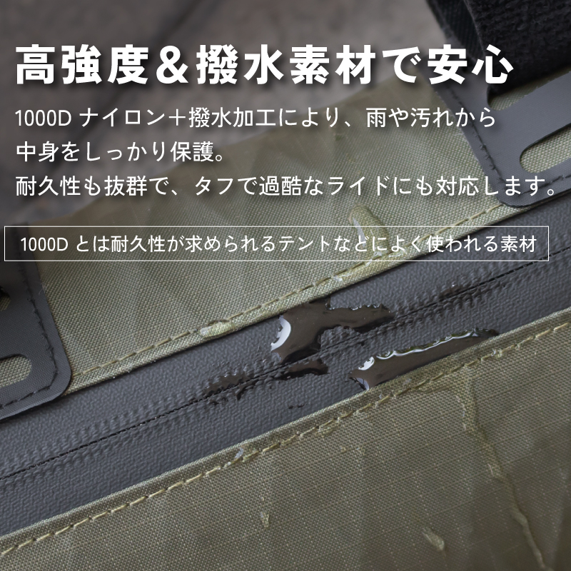 GORIX ゴリックス フロントバッグ 自転車 防水 フレームバッグ サドル