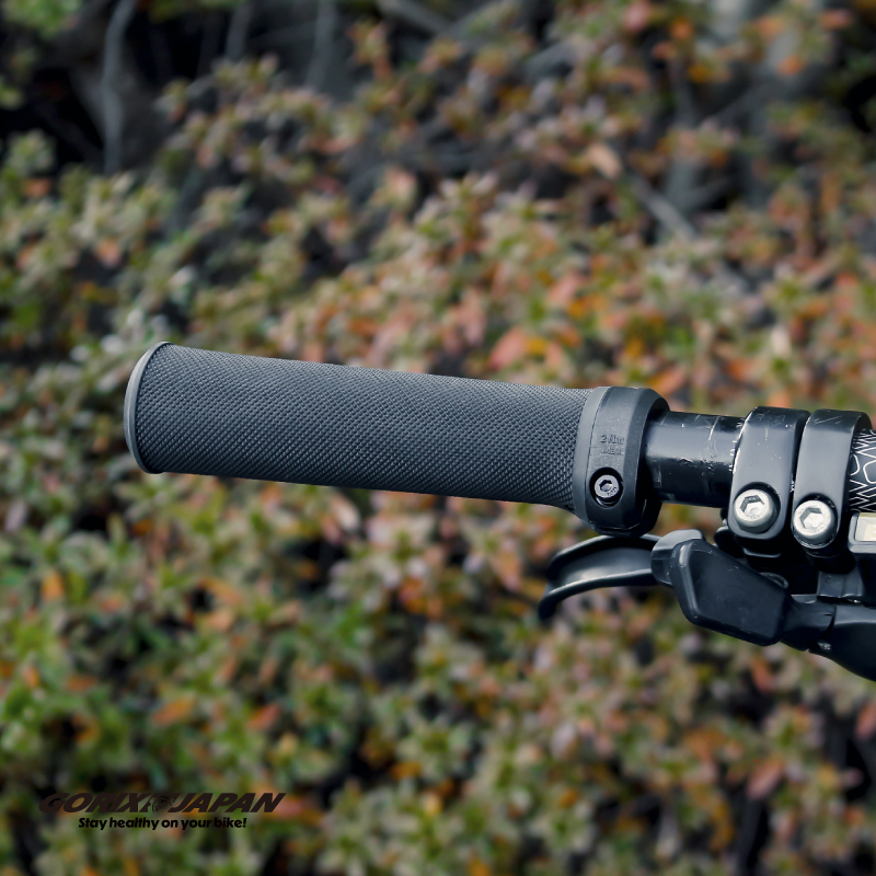 GORIX 自転車 グリップ 自転車グリップ 134.8mm 丸グリップ ロング