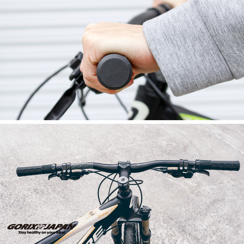自転車 グリップ 自転車グリップ 高いグリップ力 おしゃれ 133mm 丸グリップ ロックオン ハンドルグリップ クロスバイク mtb (GSR CITY-66) GORIX ゴリックス | GORIX | 10