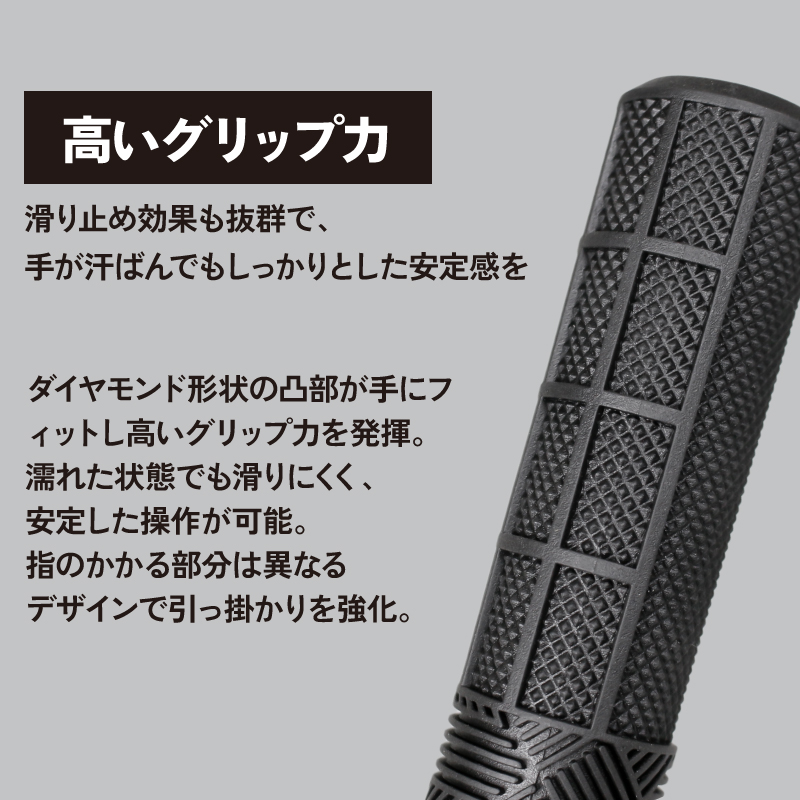 自転車 グリップ 自転車グリップ 高いグリップ力 おしゃれ 133mm 丸グリップ ロックオン ハンドルグリップ クロスバイク mtb (GSR CITY-66) GORIX ゴリックス | GORIX | 05