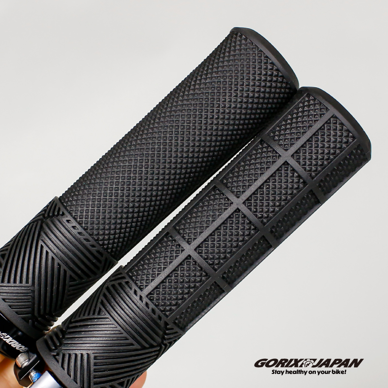 自転車 グリップ 自転車グリップ 高いグリップ力 おしゃれ 133mm 丸グリップ ロックオン ハンドルグリップ クロスバイク mtb (GSR CITY-66) GORIX ゴリックス | GORIX | 09