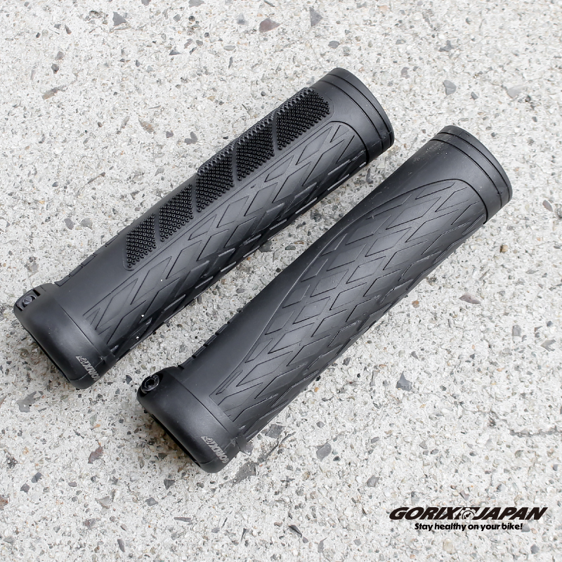 自転車 グリップ 自転車グリップ  高いグリップ力 128.5mm 丸グリップ ロックオン ハンドルグリップ クロスバイク mtb (GSR CITY-88) GORIX ゴリックス | GORIX | 12