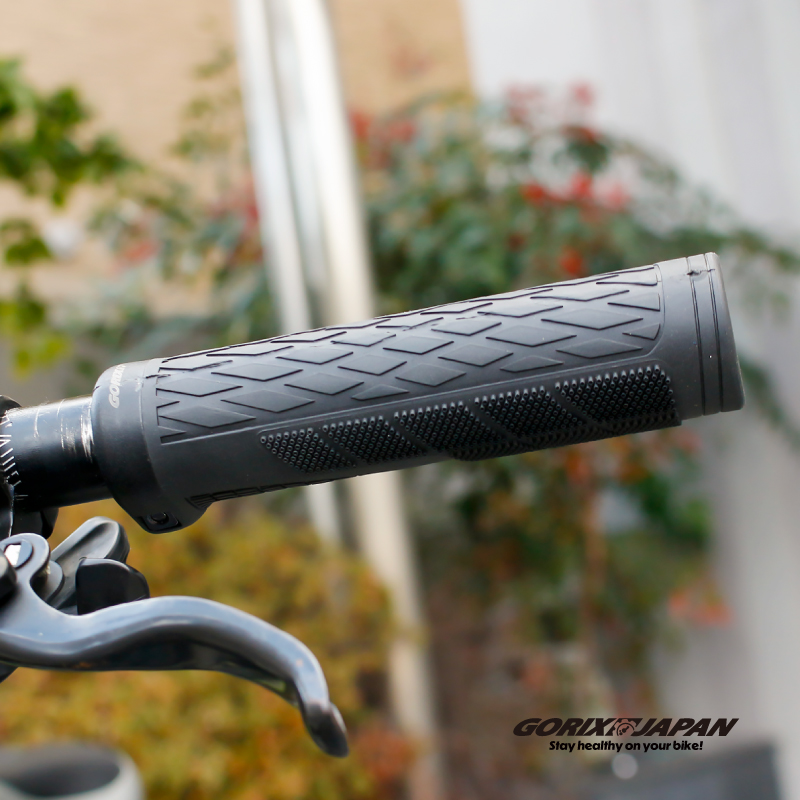 自転車 グリップ 自転車グリップ  高いグリップ力 128.5mm 丸グリップ ロックオン ハンドルグリップ クロスバイク mtb (GSR CITY-88) GORIX ゴリックス | GORIX | 13