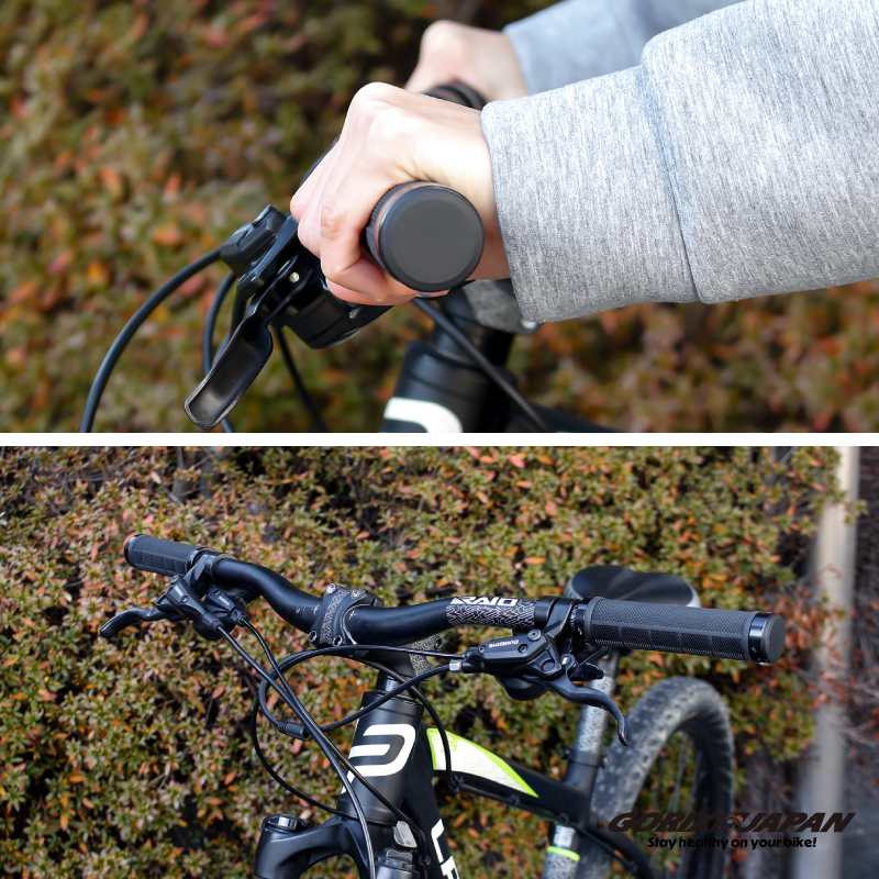 自転車 グリップ 自転車グリップ 高いグリップ力 135mm 丸グリップ 両側ロックオン ハンドルグリップ クロスバイク mtb グリップ交換 (GSR CITY-99) | GORIX | 08